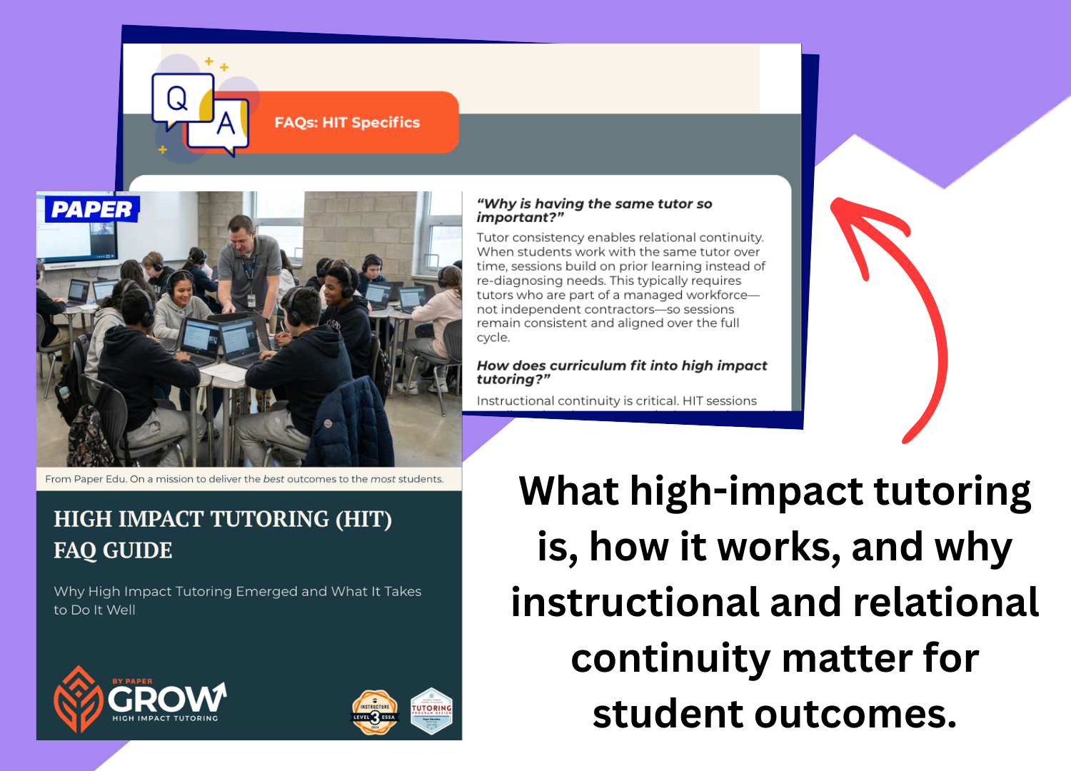  High impact tutoring FAQ guide